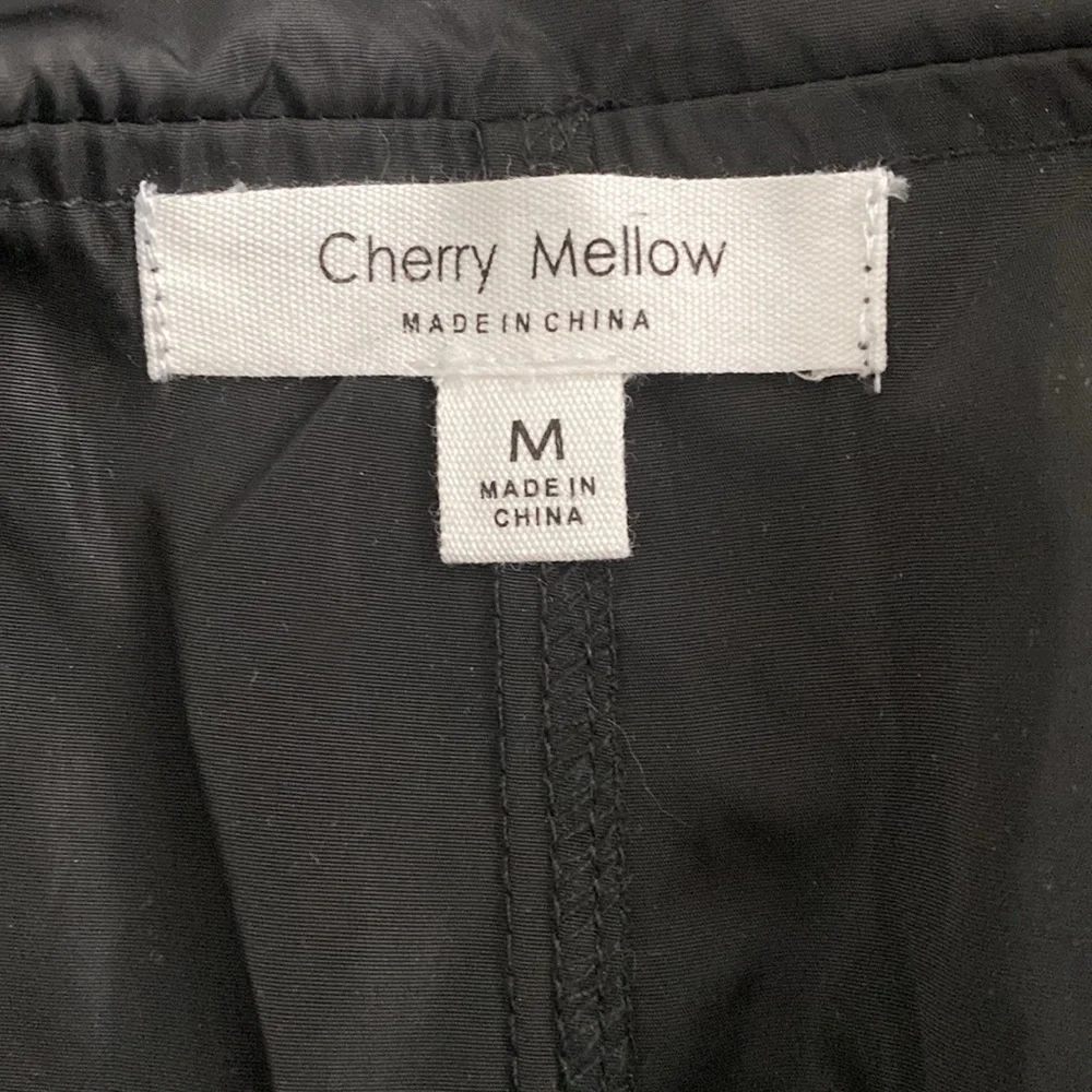 Forever 21 Cherry Mellow Black Nylon Cargo Maxi Skirt